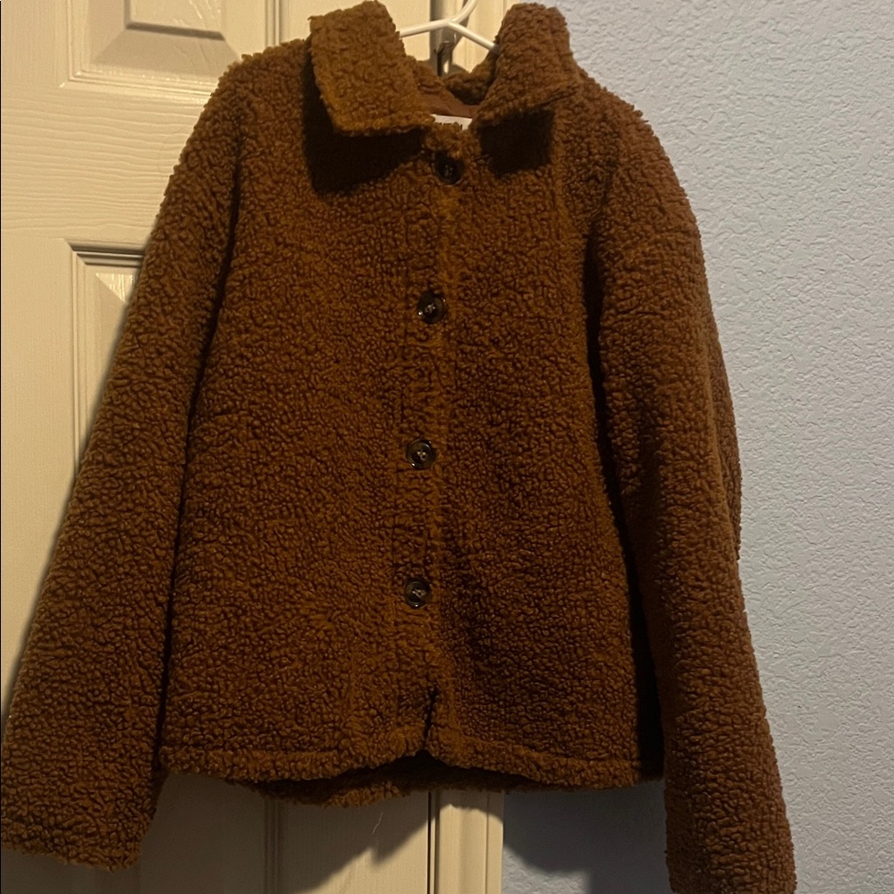SHEIN Warm Brown Kids Jacket